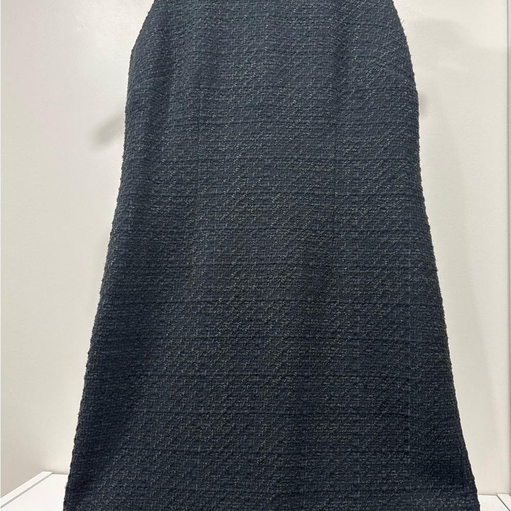 Talbot black Dress Woman  Wool Blend Pleated  made in Philippines Made Size 8P